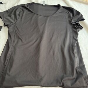 Lot of 3 Women's Workout Tops Size Large Black
